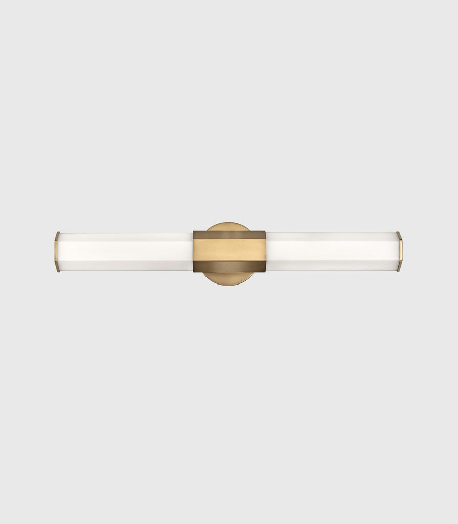 Elstead Facet Dual Wall Light in Heritage Brass