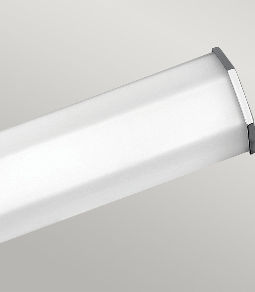 Elstead Facet Dual Wall Light in Polished Chrome close up