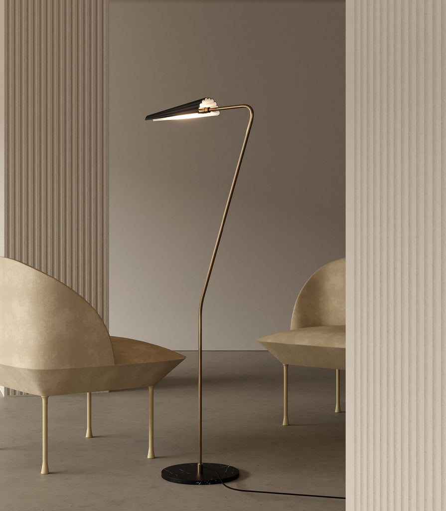 Aromas Bion Floor Lamp featured within interior space