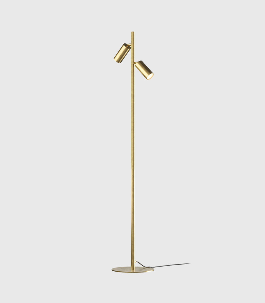 II Fanale Girasoli Floor Lamp in Natural Brass