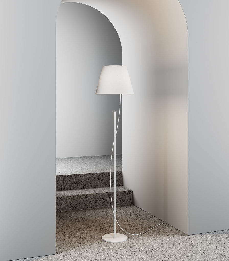 Lodes Hover Floor Lamp featured within interior space