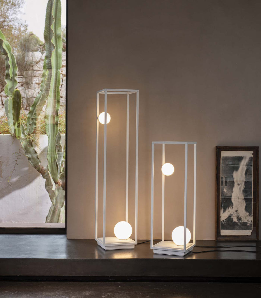 Karman Abachina Rechargeable Floor Lamp featured within a interior space