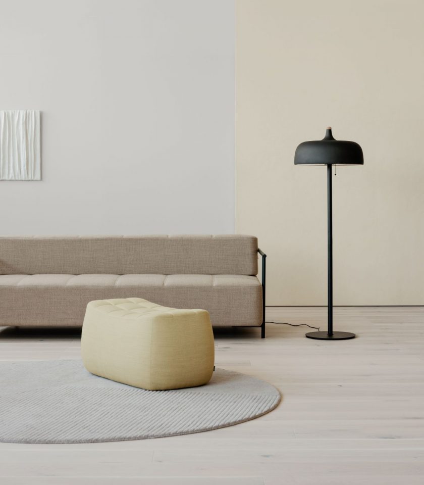 Northern Acorn Floor Lamp featured within a interior space