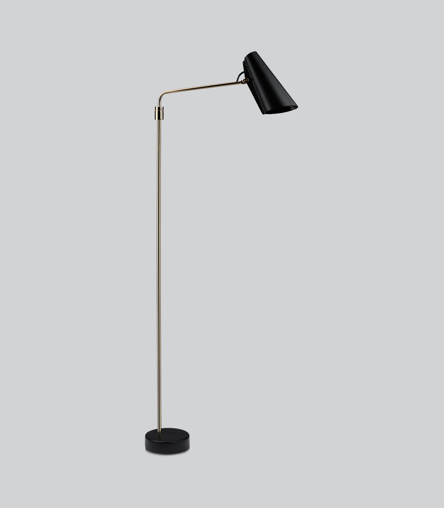 Northern Birdy Swing Floor Lamp in Black/Brass