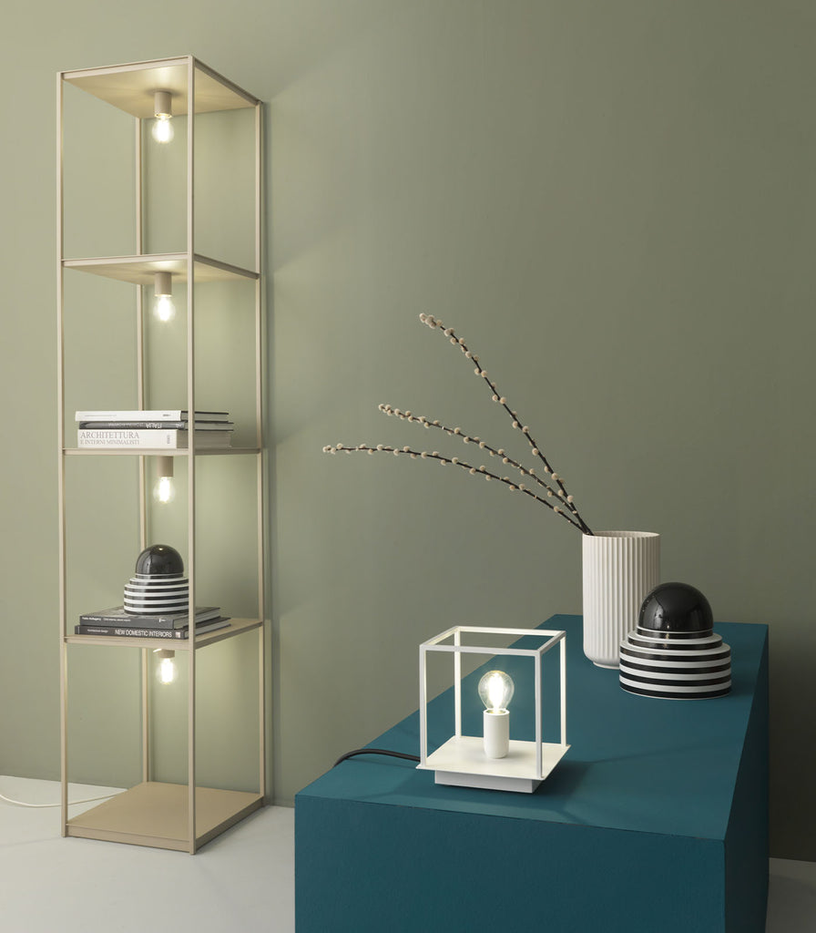 Zava Box Table Lamp in White