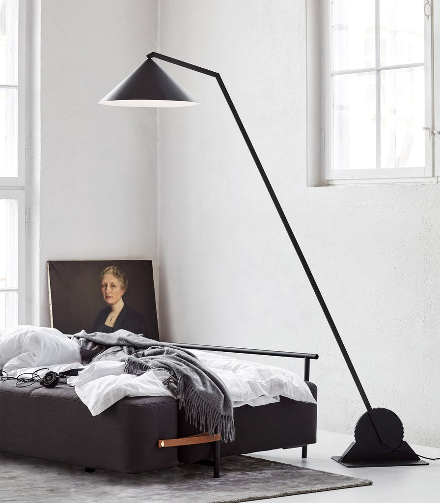 Northern Gear Floor Lamp featured within a interior space