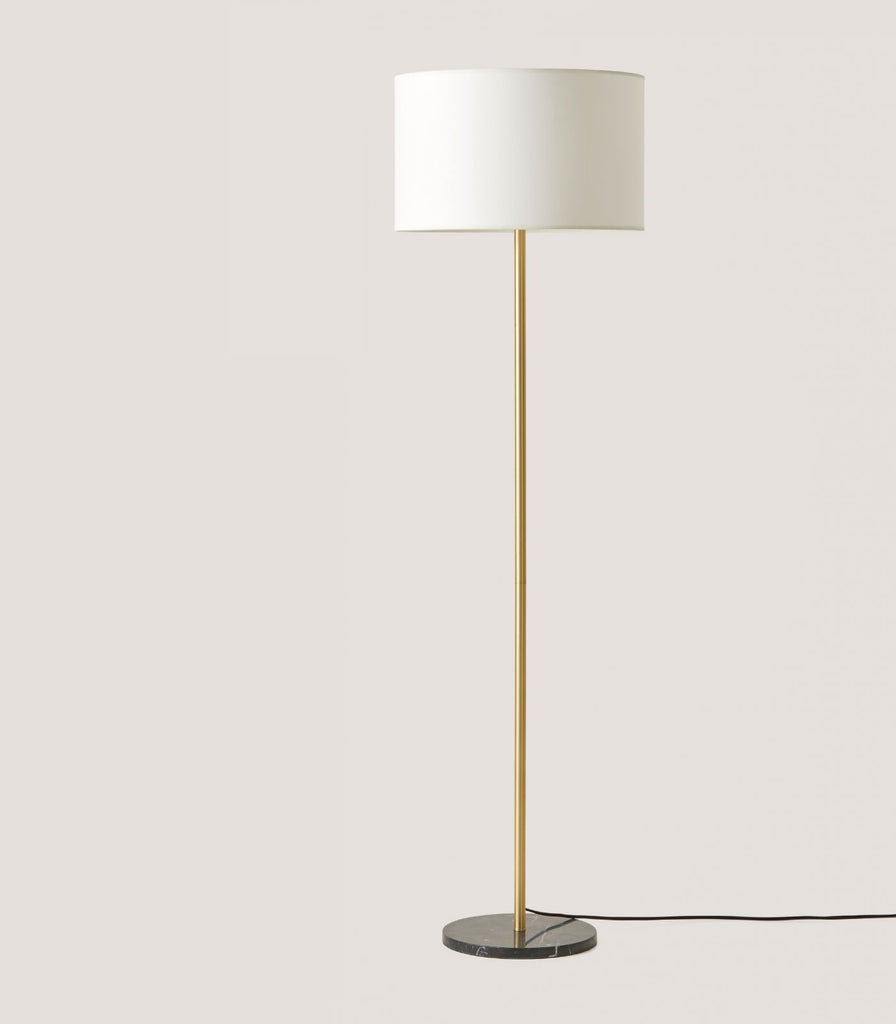 Aromas Hedra Floor Lamp in Matte Gold/Black