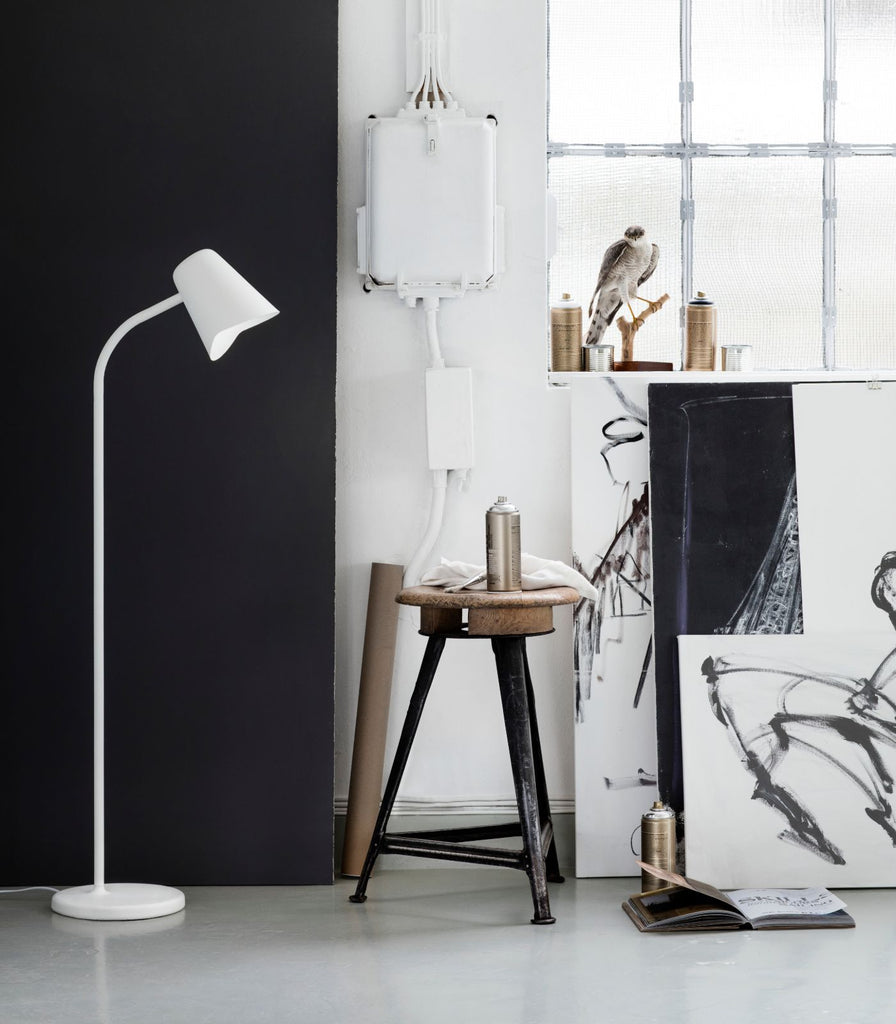 Northern Me Floor Lamp featured within a interior space