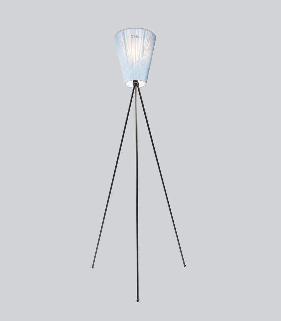 Northern Oslo Floor Lamp in Black/Light Blue