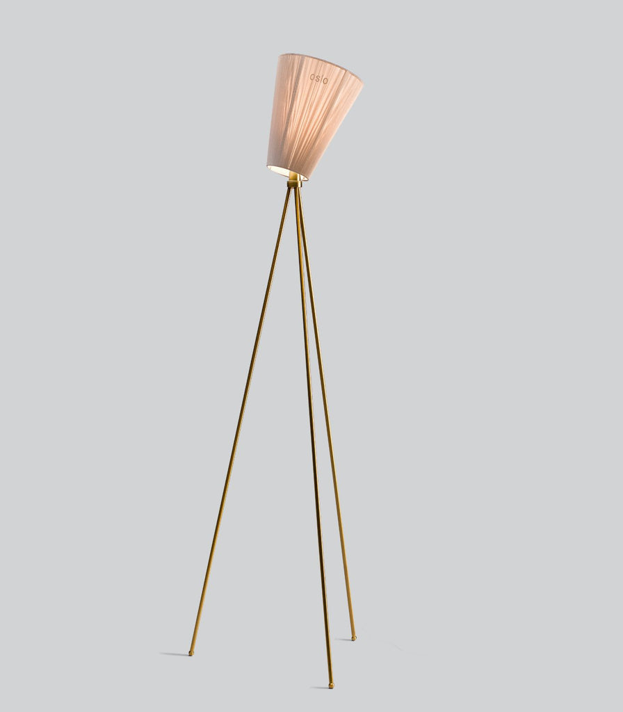 Northern Oslo Floor Lamp in Steel/Beige