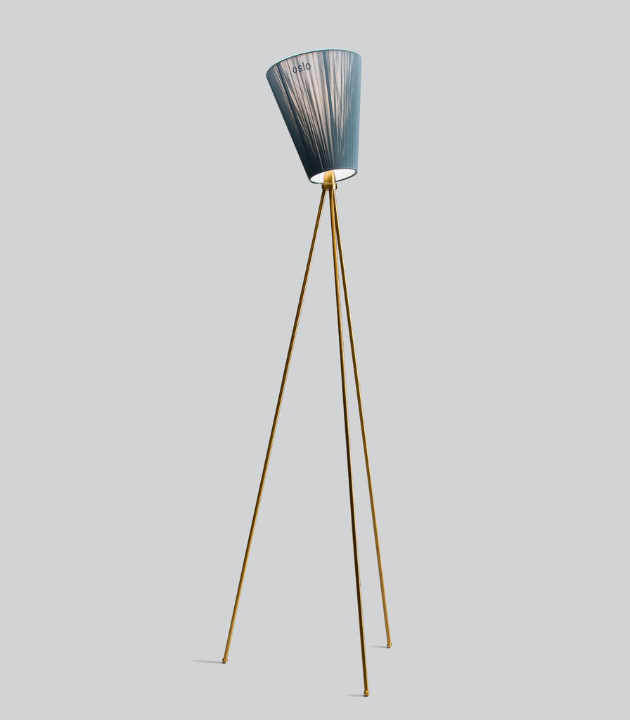 Northern Oslo Floor Lamp in Gold/Green