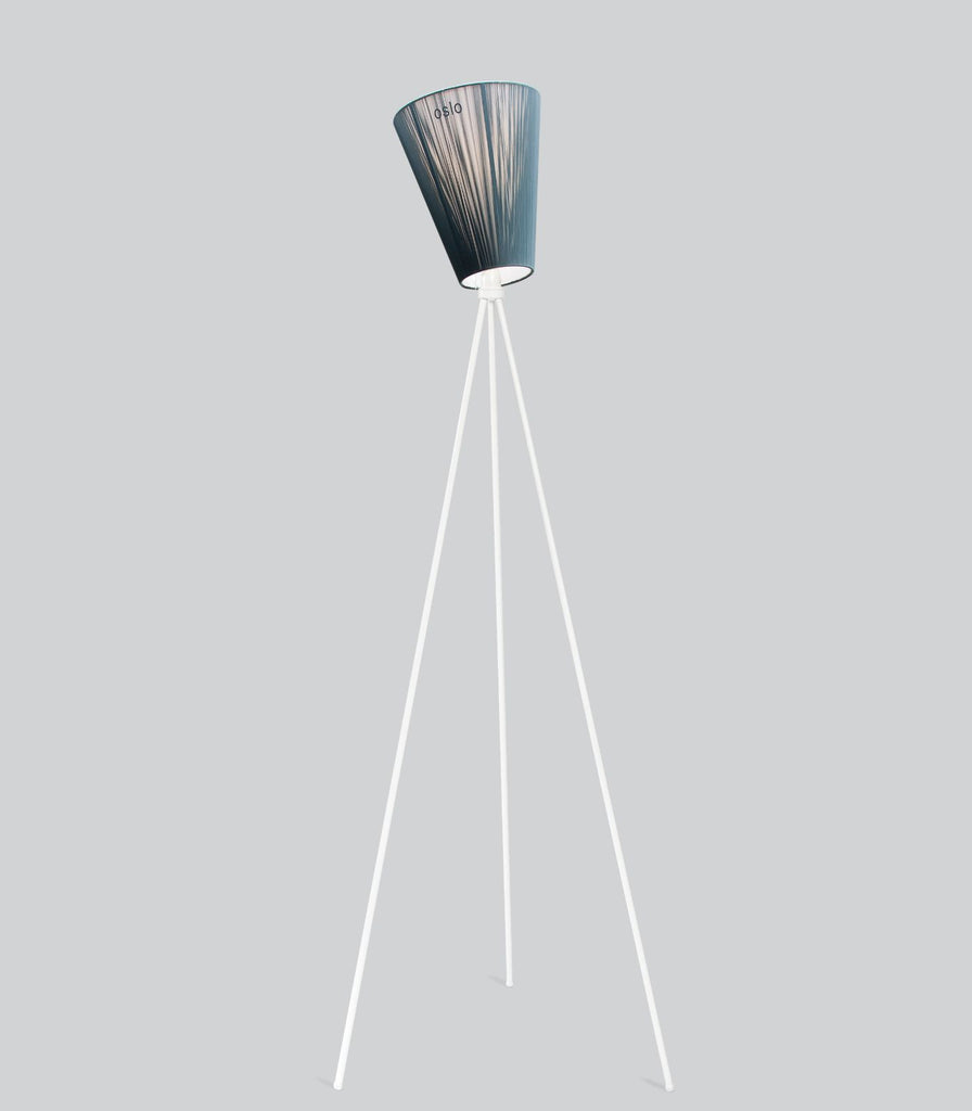 Northern Oslo Floor Lamp in White/Green