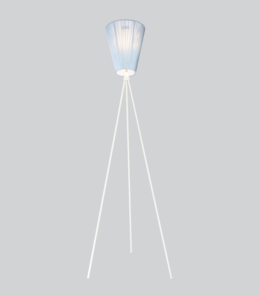 Northern Oslo Floor Lamp in White/Light Blue