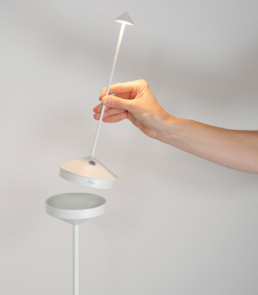 Ai Lati Pina Floor Lamp featured within outdoor space
