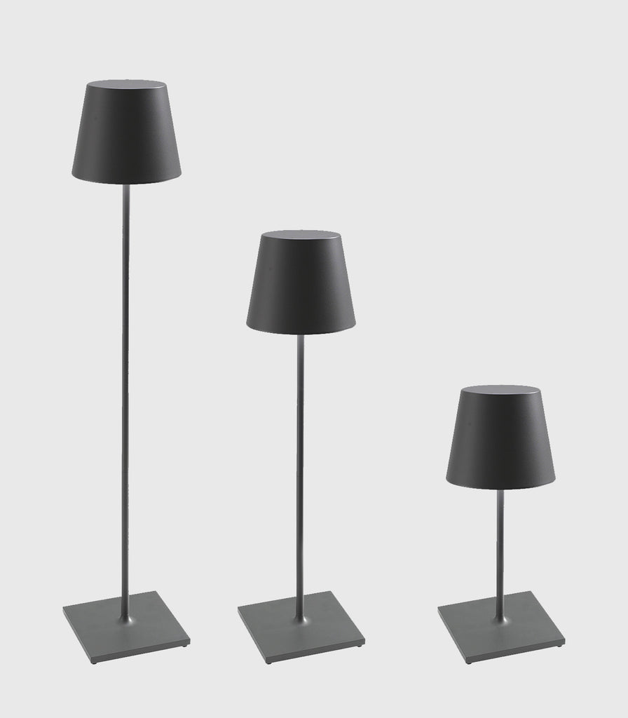Ai Lati Poldina XXL Floor/Table Lamp in Dark grey  with differnet sizes