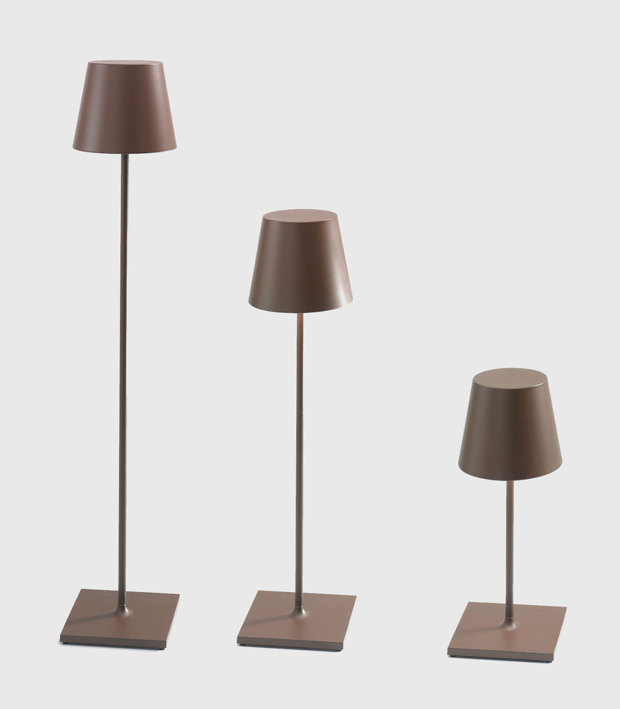 Ai Lati Poldina XXL Floor/Table Lamp in Corten  with differnet sizes