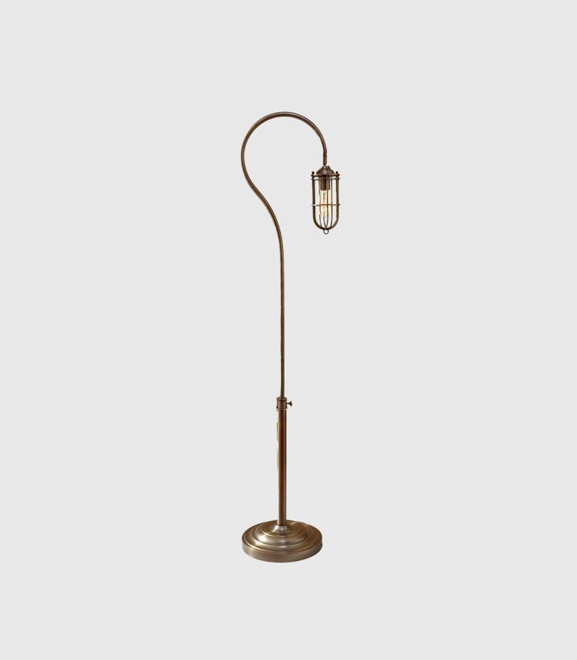 Elstead Urban Renewal Floor Lamp in Dark Antique Brass