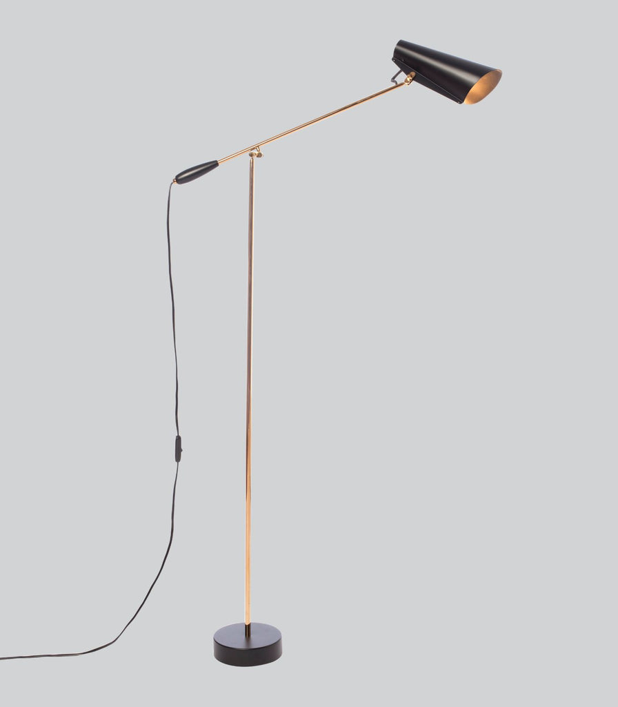 Northern Birdy Floor Lamp in Black/Brass