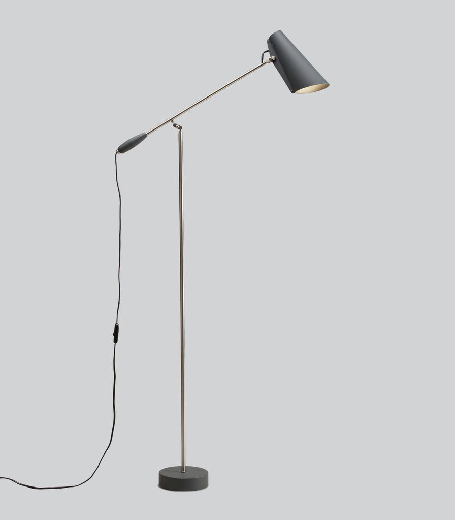 Northern Birdy Floor Lamp in Grey/Steel