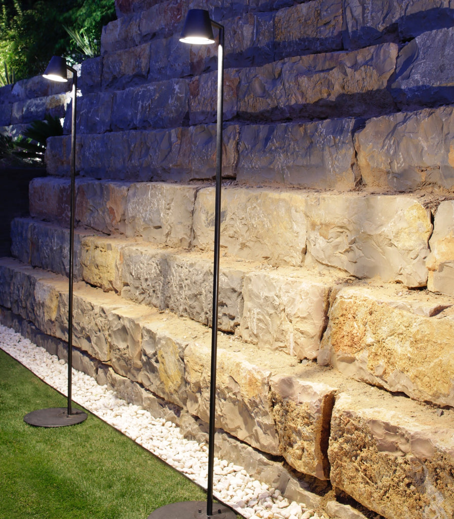 Royal Botania Parker Flood Floor Light featured within a outdoor space