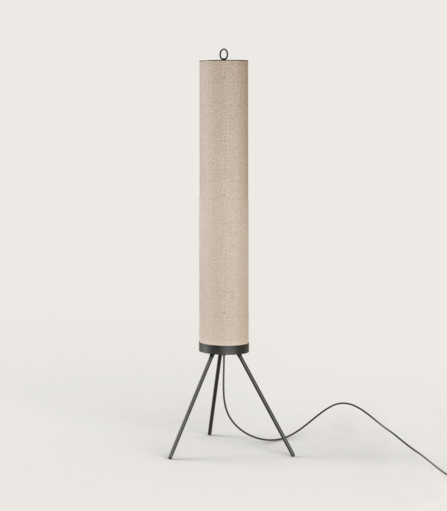 Aromas Nooi Floor Lamp in Matte Black/Cream