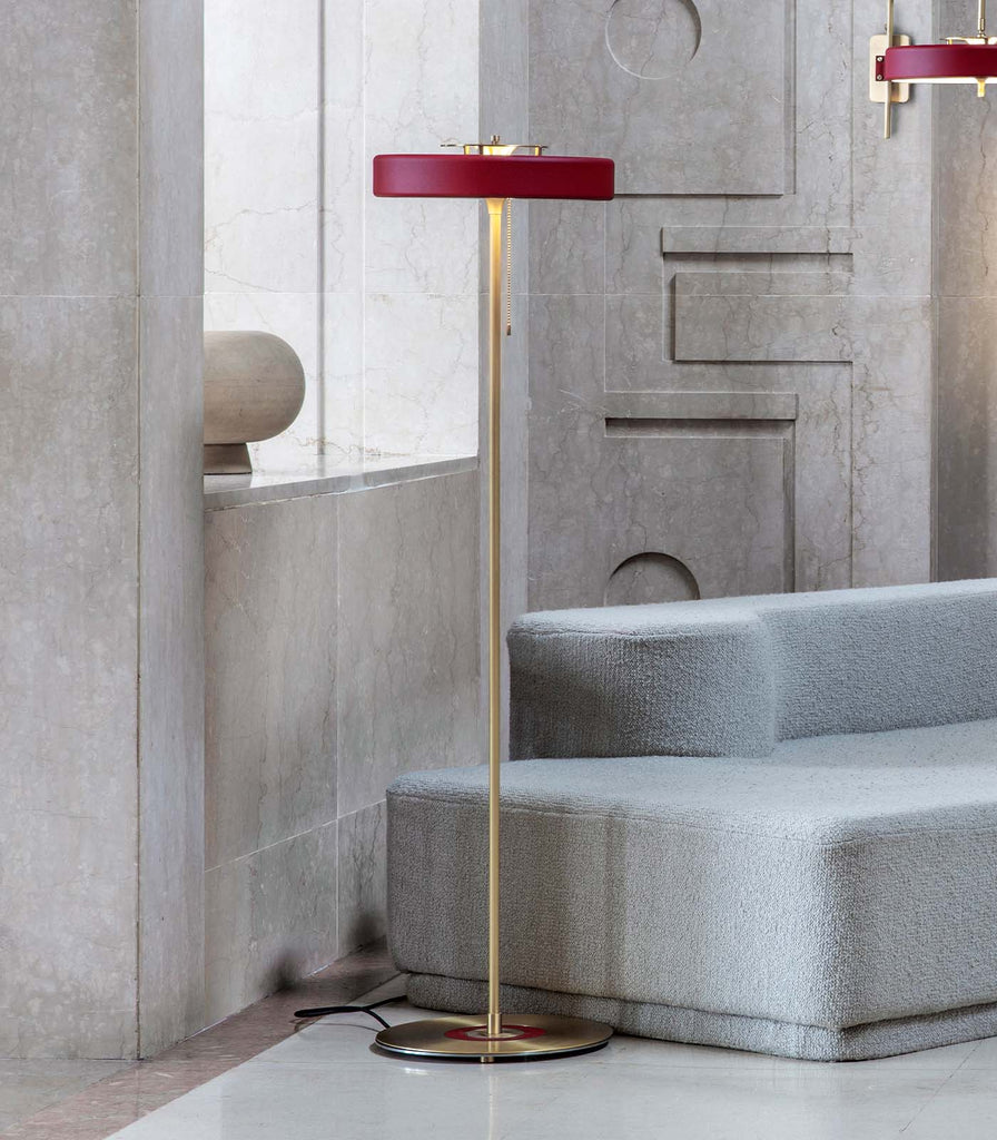 Bert Frank Revolve Stem Floor Lamp featured within a interior space