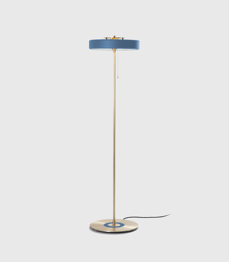 Bert Frank Revolve Stem Floor Lamp in Blue