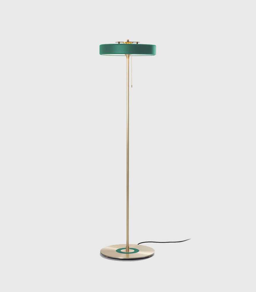 Bert Frank Revolve Stem Floor Lamp in Green