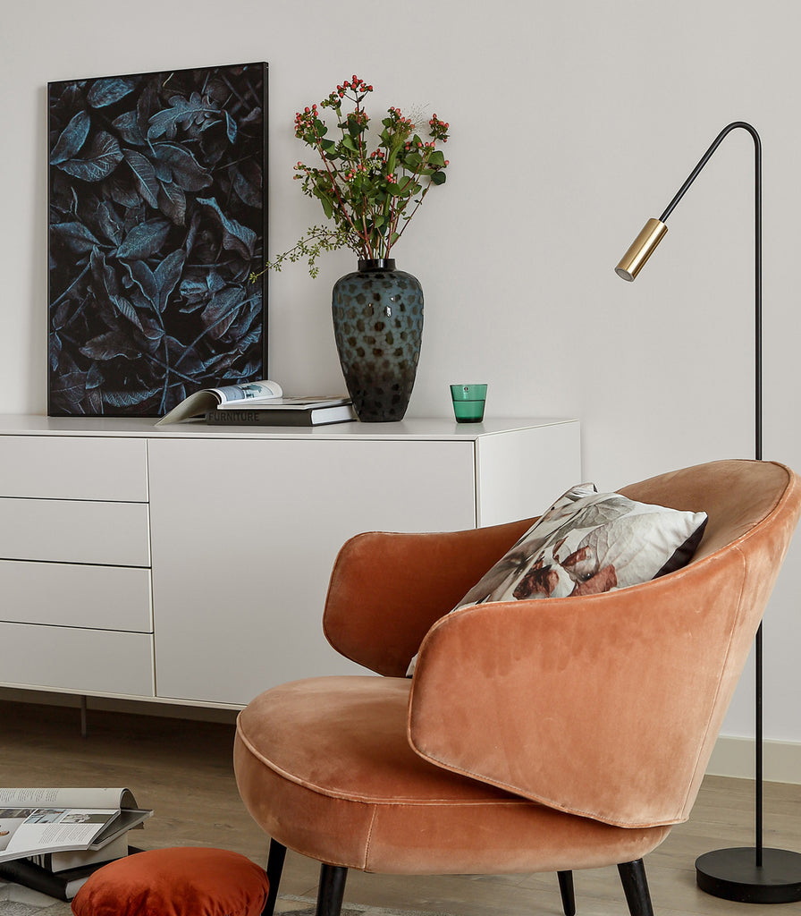 Estiluz Volta Floor Lamp featured within interior space