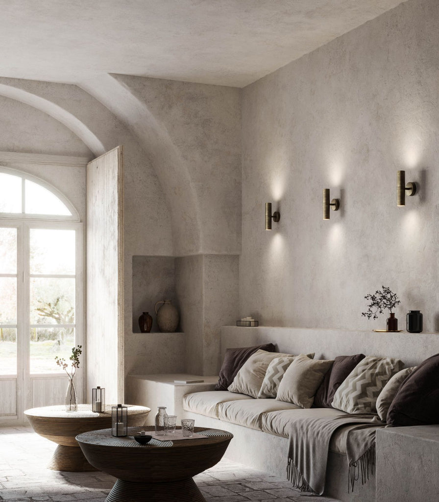 II Fanale Girasoli Double Wall Light featured in living room