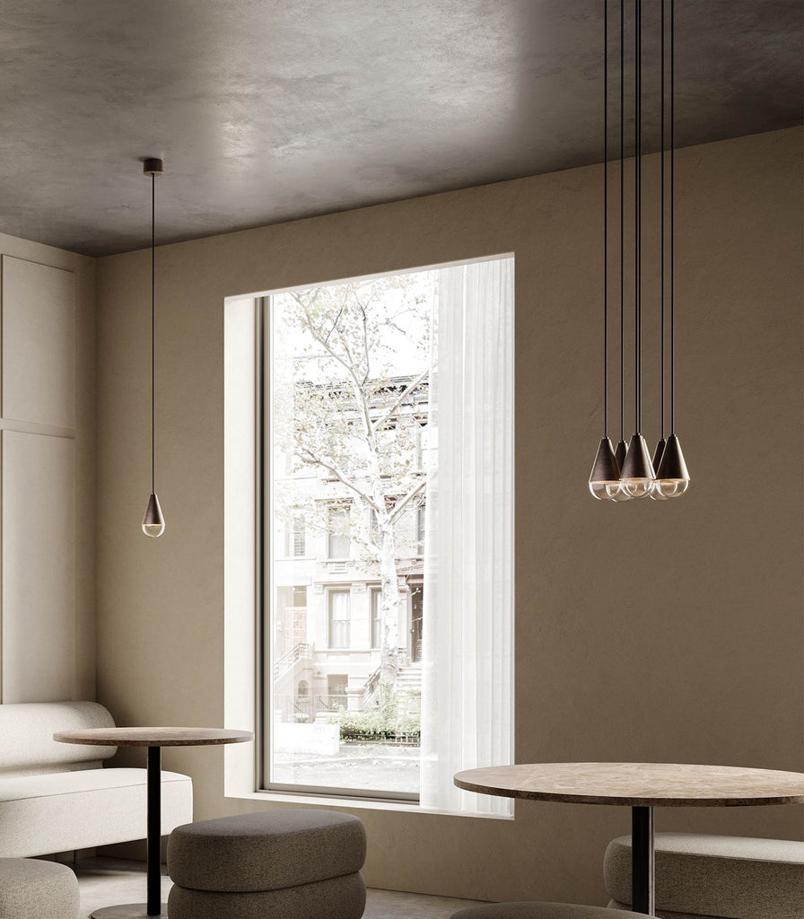 II Fanale Dew Cluster Pendant Light featured within an interior space