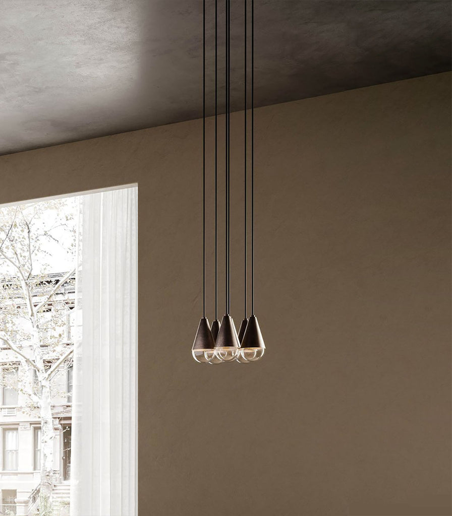 II Fanale Dew Cluster Pendant Light featured within an interior space