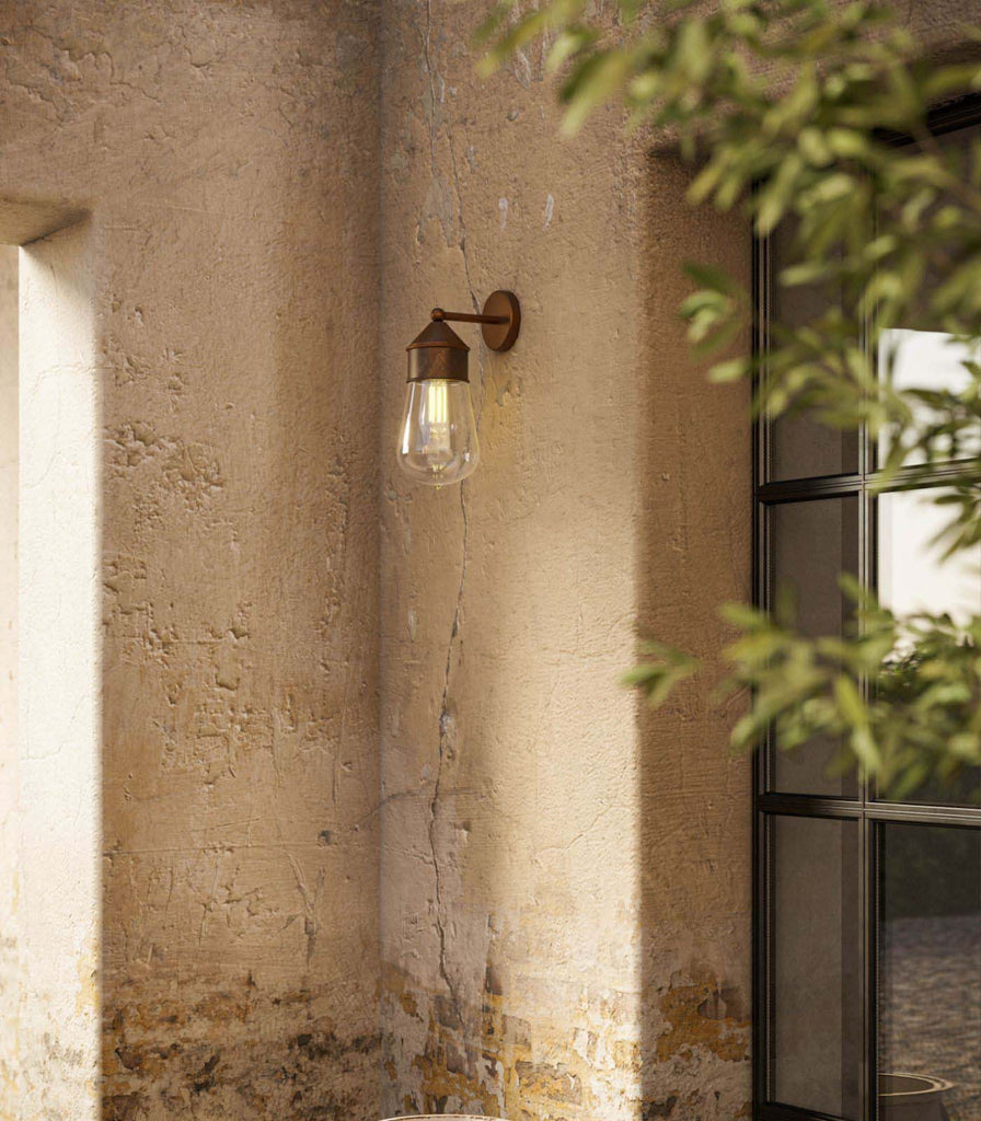 II Fanale Drop Wall Light featured within outdoor space
