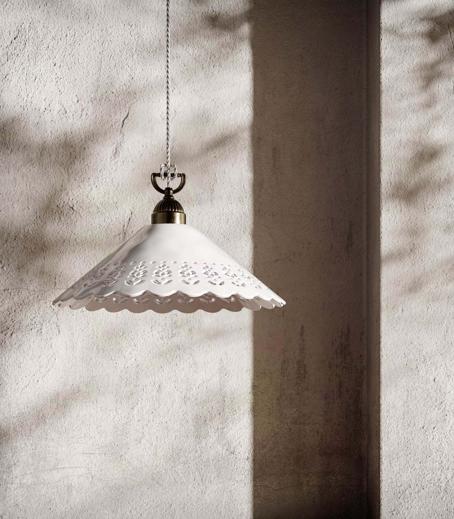 Il Fanale Fiori di Pizzo Pendant Light featured within interior space