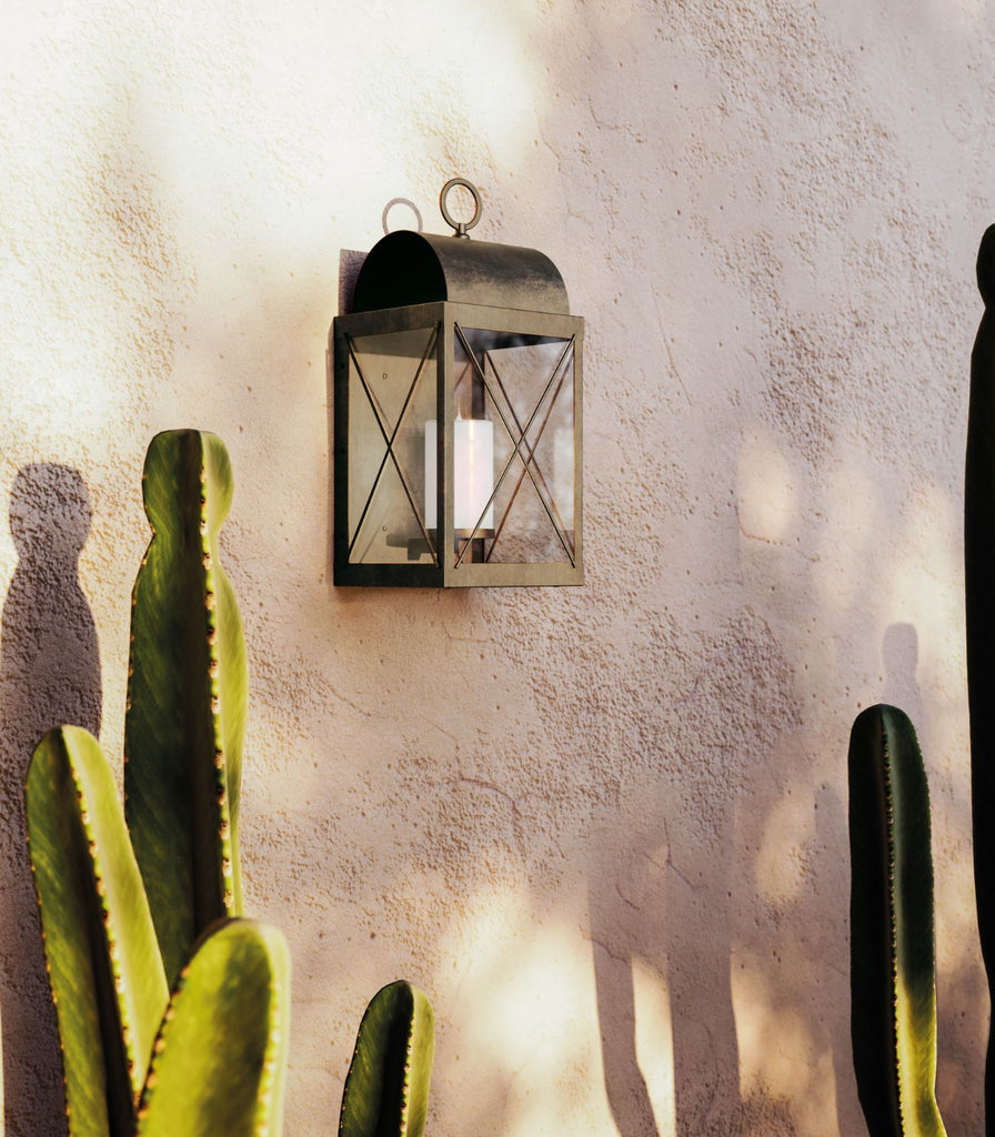 Il Fanale Round Accent Lanterne Wall Light featured within a outdoor space