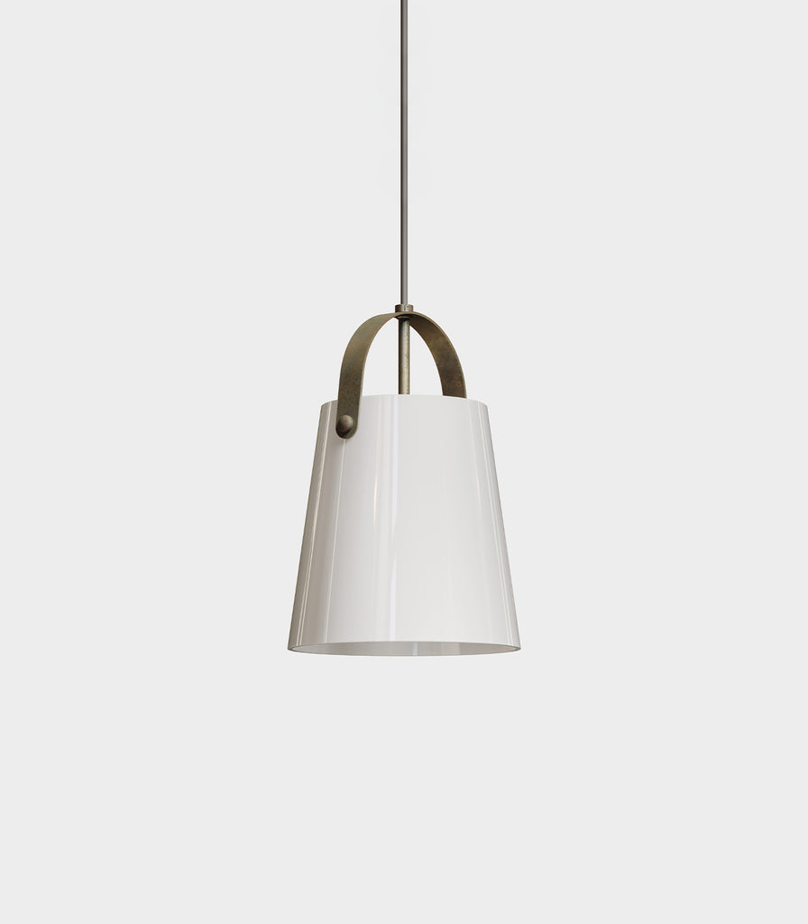 Il Fanale Bell Pendant Light in Pre Aged Brass