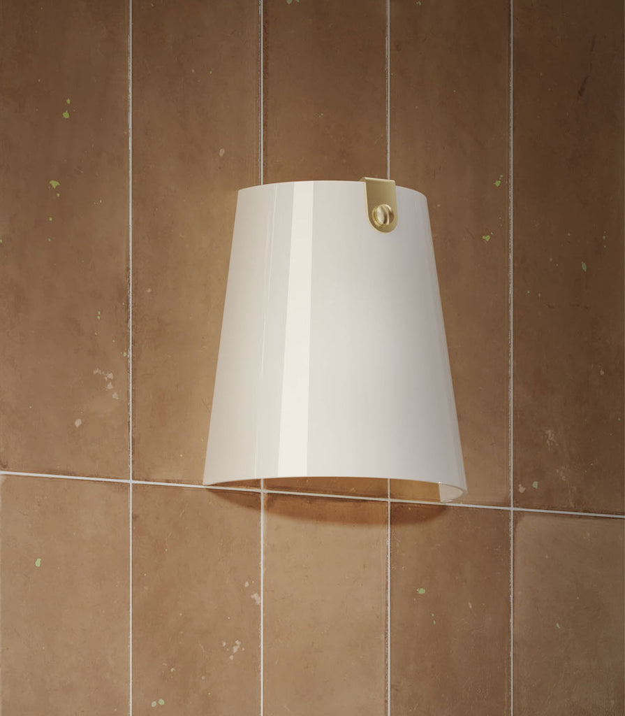 Il Fanale Bell Wall Light in Natural Brass close up