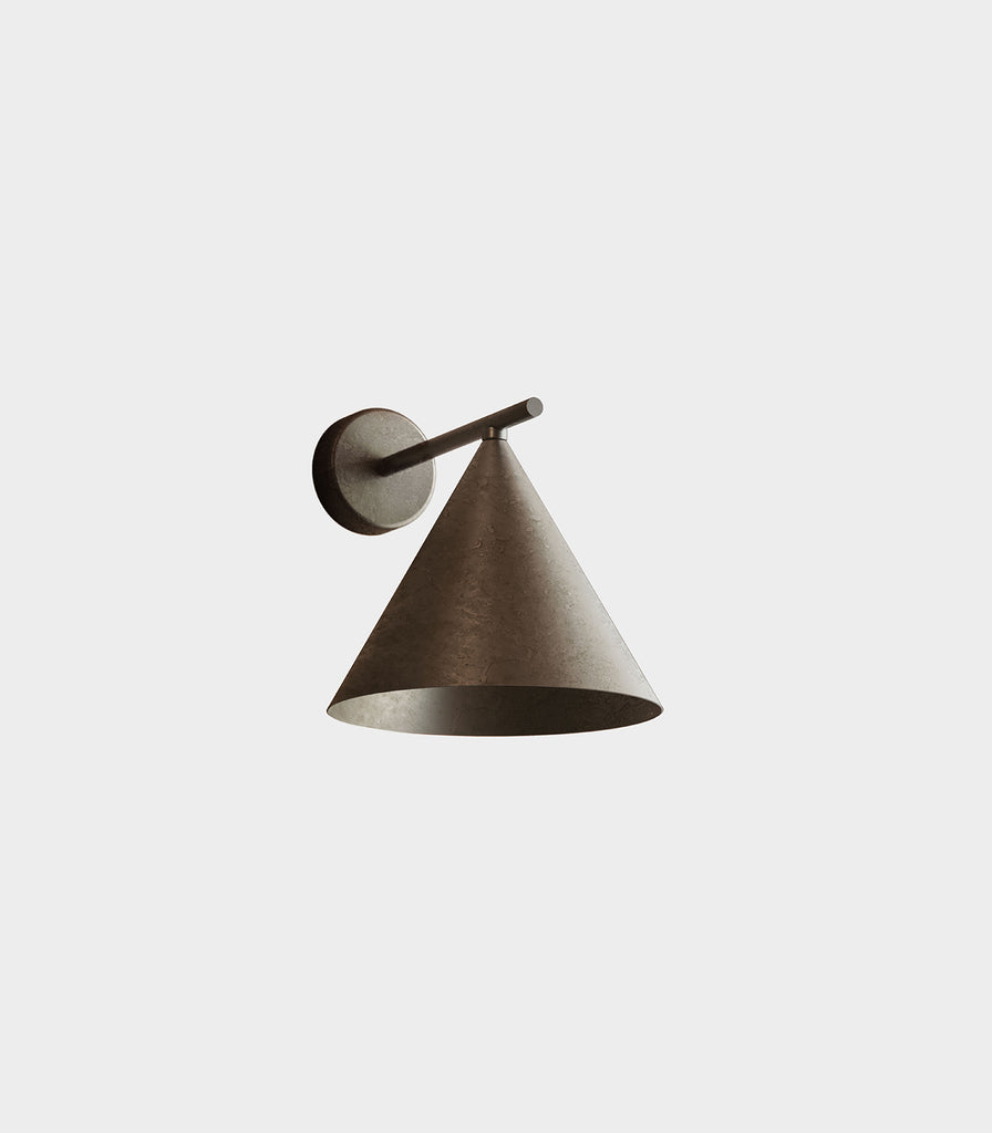 Il Fanale Cone Straight Wall Light in Iron