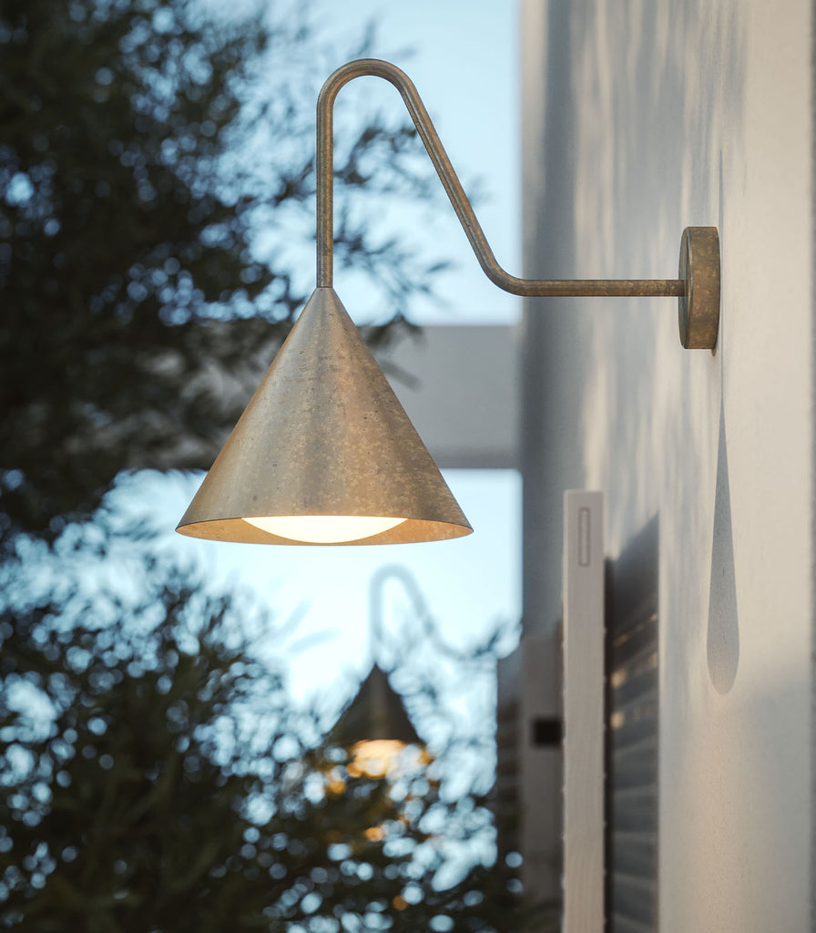 Il Fanale Cone Outdoor Wall Light featured within a outdoor space