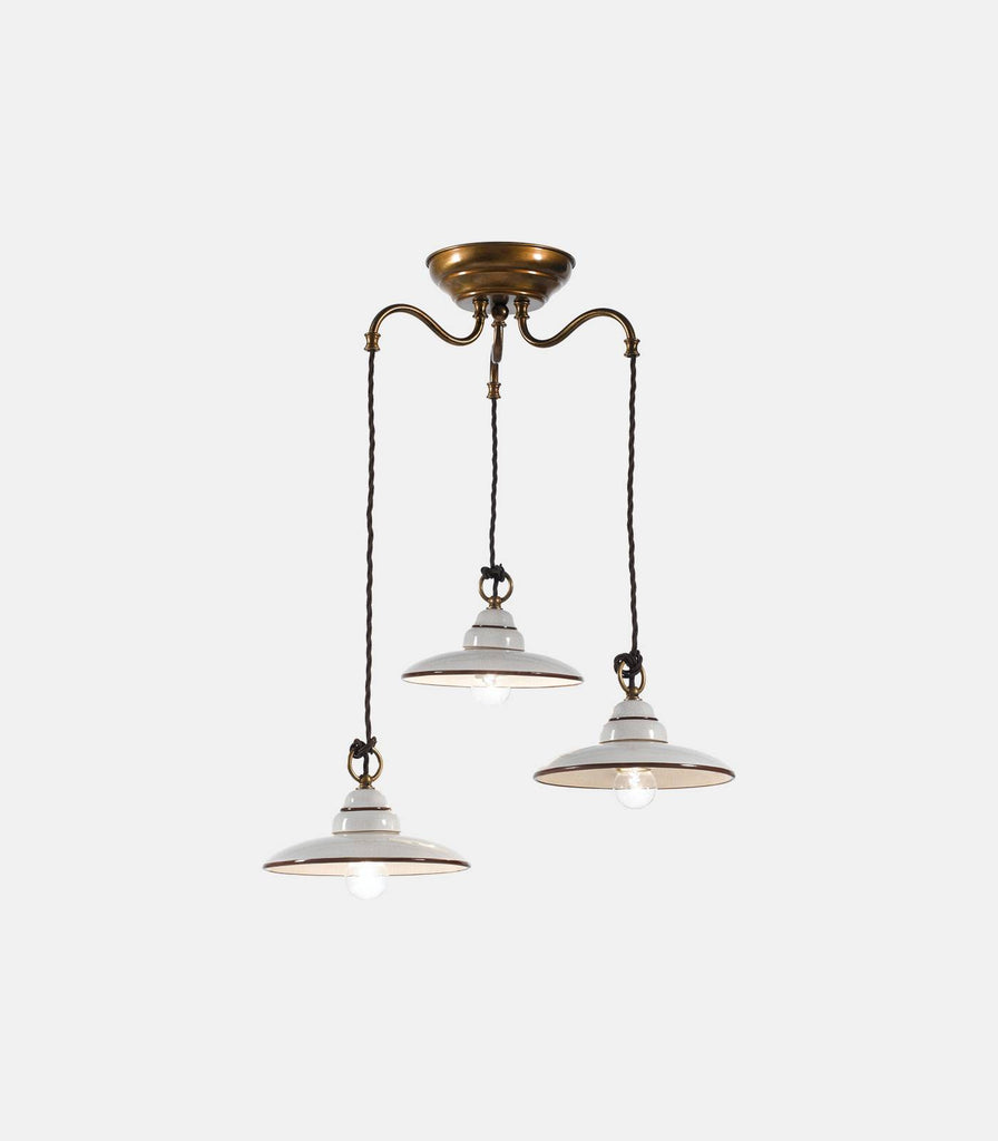 Iolanda 3lt Pendant Light in Aged Wax