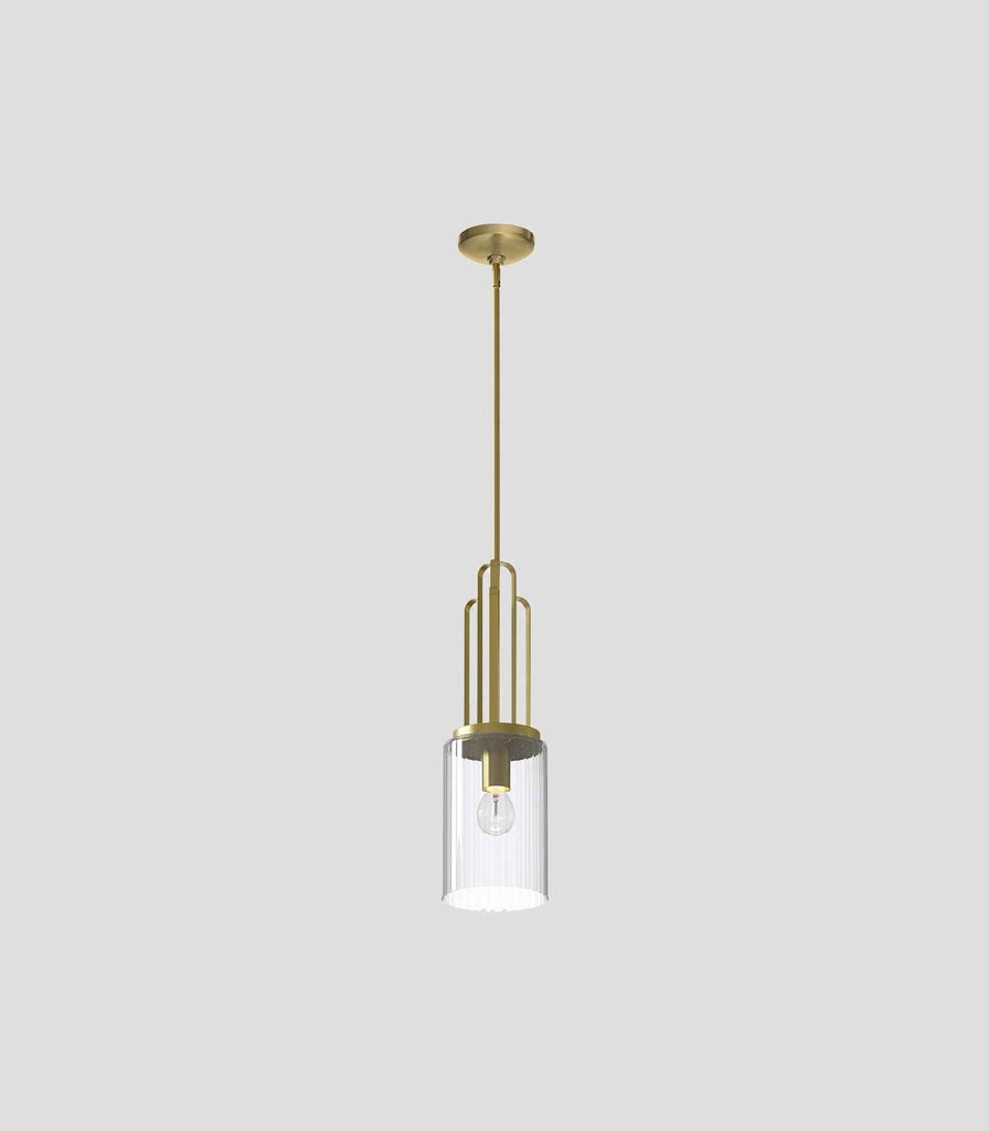 Elstead Kimrose Pendant Light in Brushed Brass