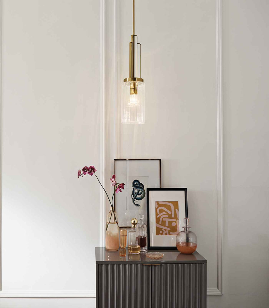 Elstead Kimrose Pendant Light featured within interior space