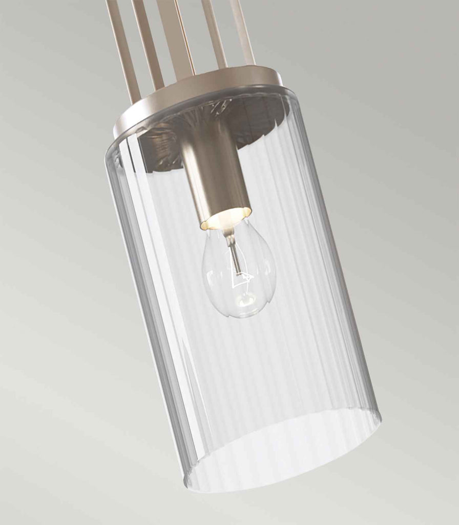 Elstead Kimrose Pendant Light in Polished Nickel closeup