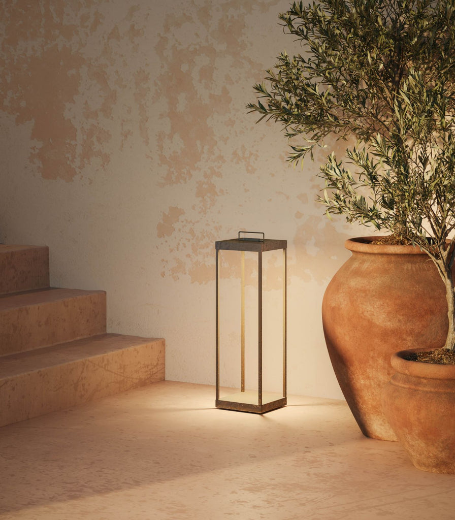 II Fanale Lanterne Slim Floor Lamp featured within outdoor space