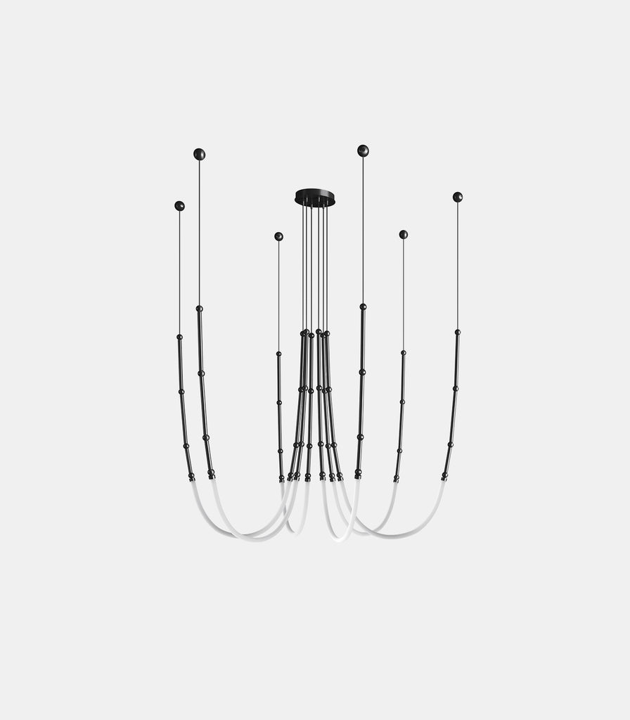 Karman Leda 6lt Pendant Light in Matte Black