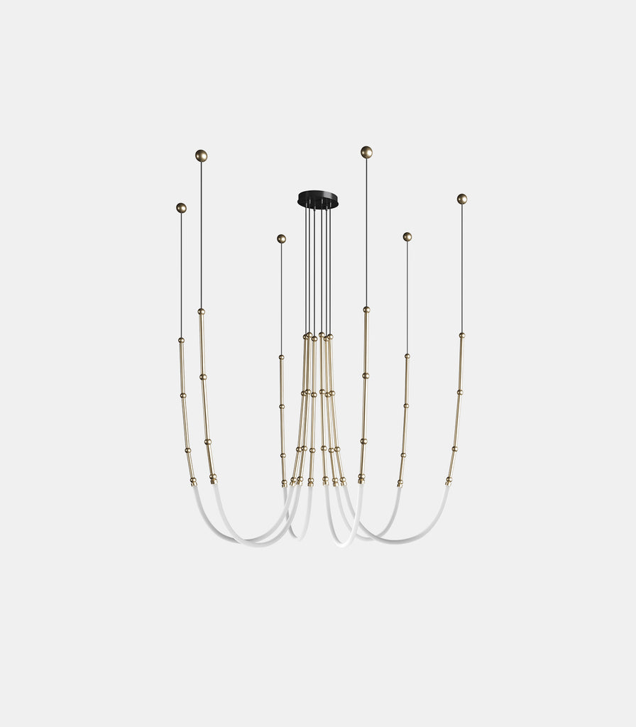 Karman Leda 6lt Pendant Light in Matte Bronze