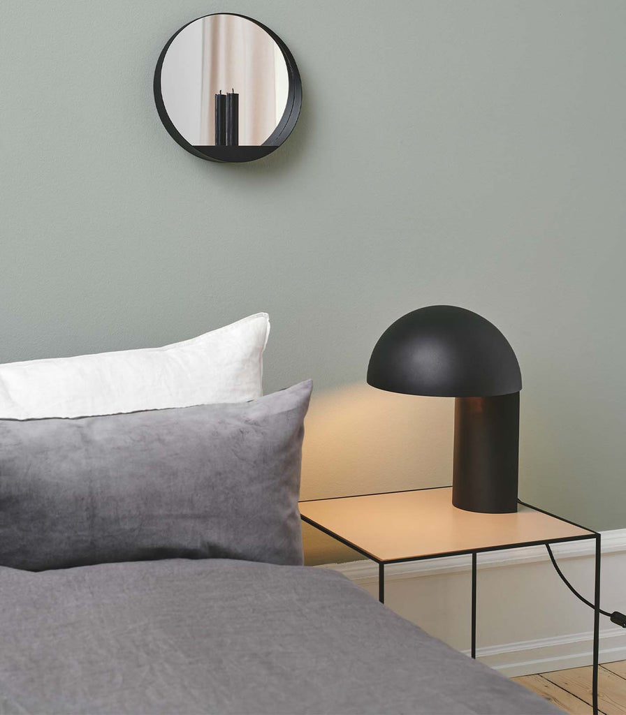 Nordic Fusion Leery Table Lamp palced over bedside table