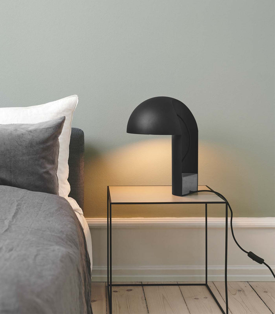 Nordic Fusion Leery Table Lamp palced over bedside table