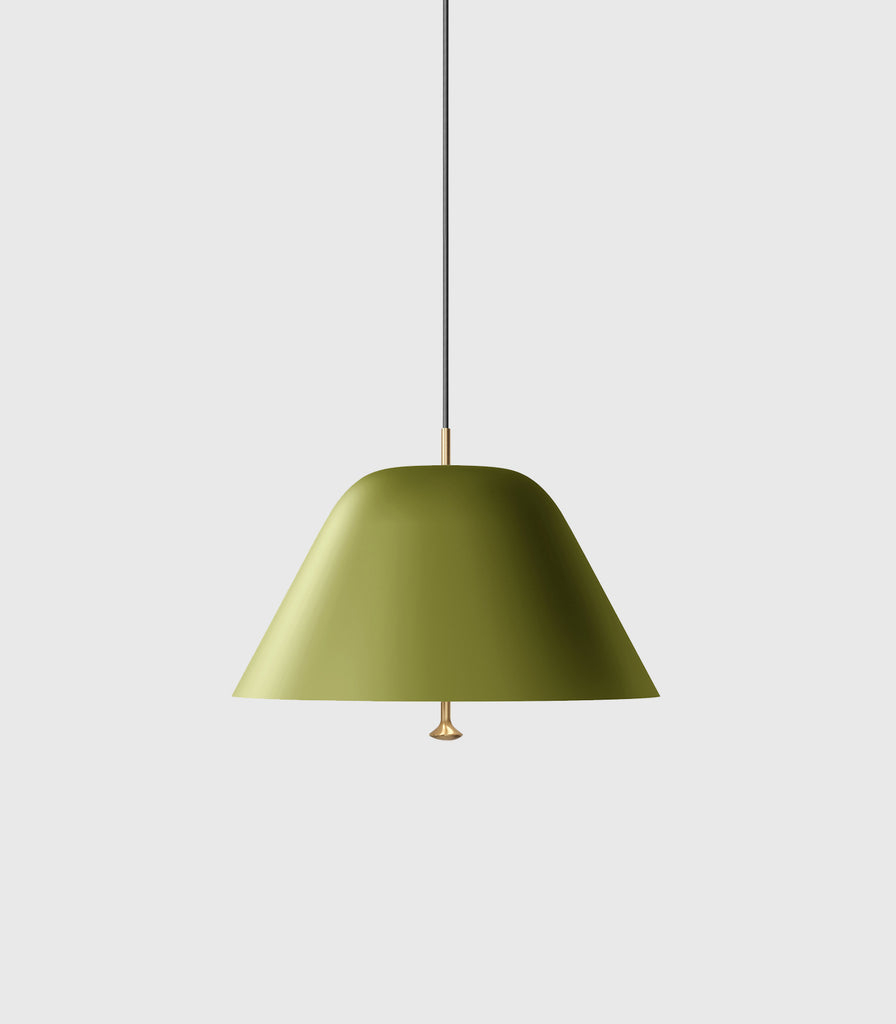 Menu Lighting Levitate Pendant Light in Large/Sage Green/Brass