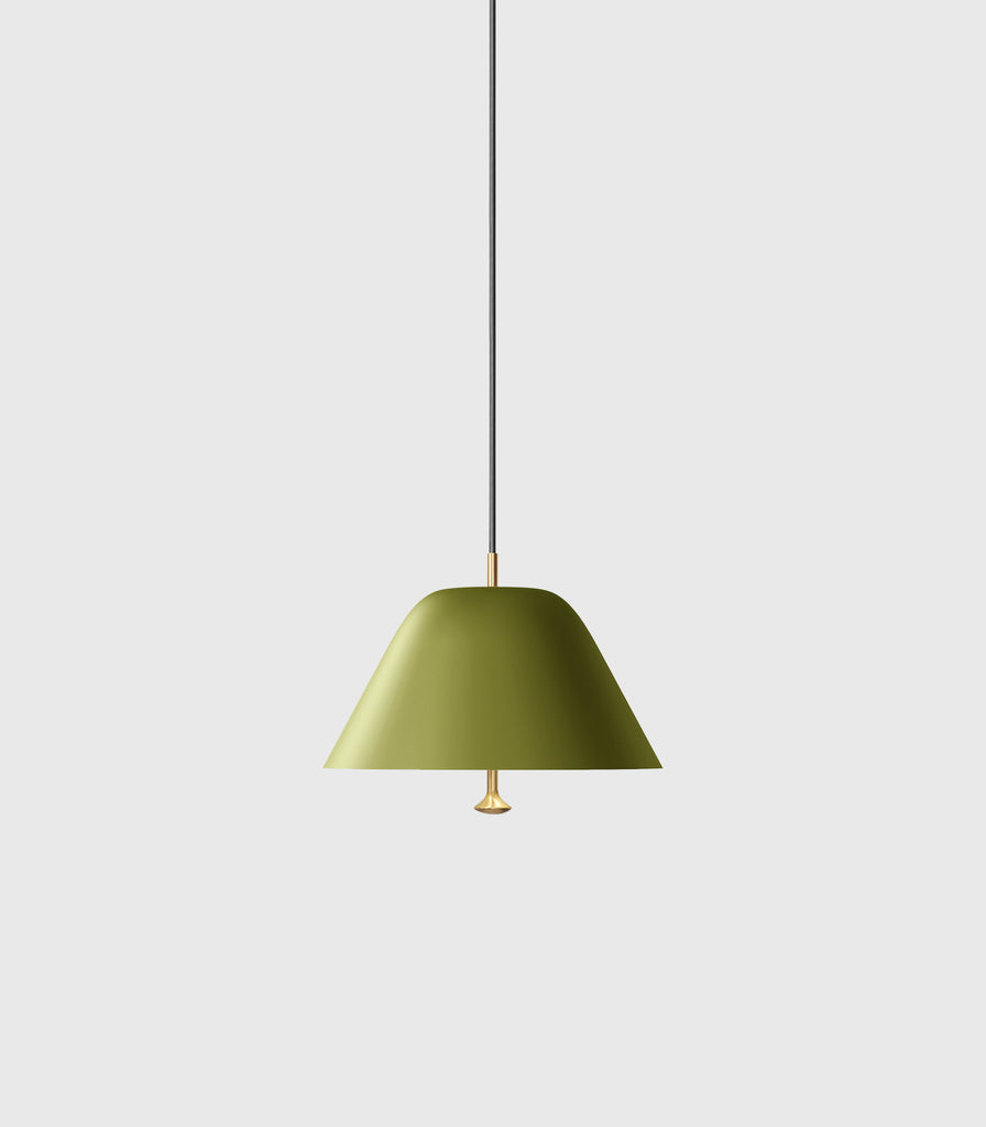 Menu Lighting Levitate Pendant Light in Small/Sage Green/Brass